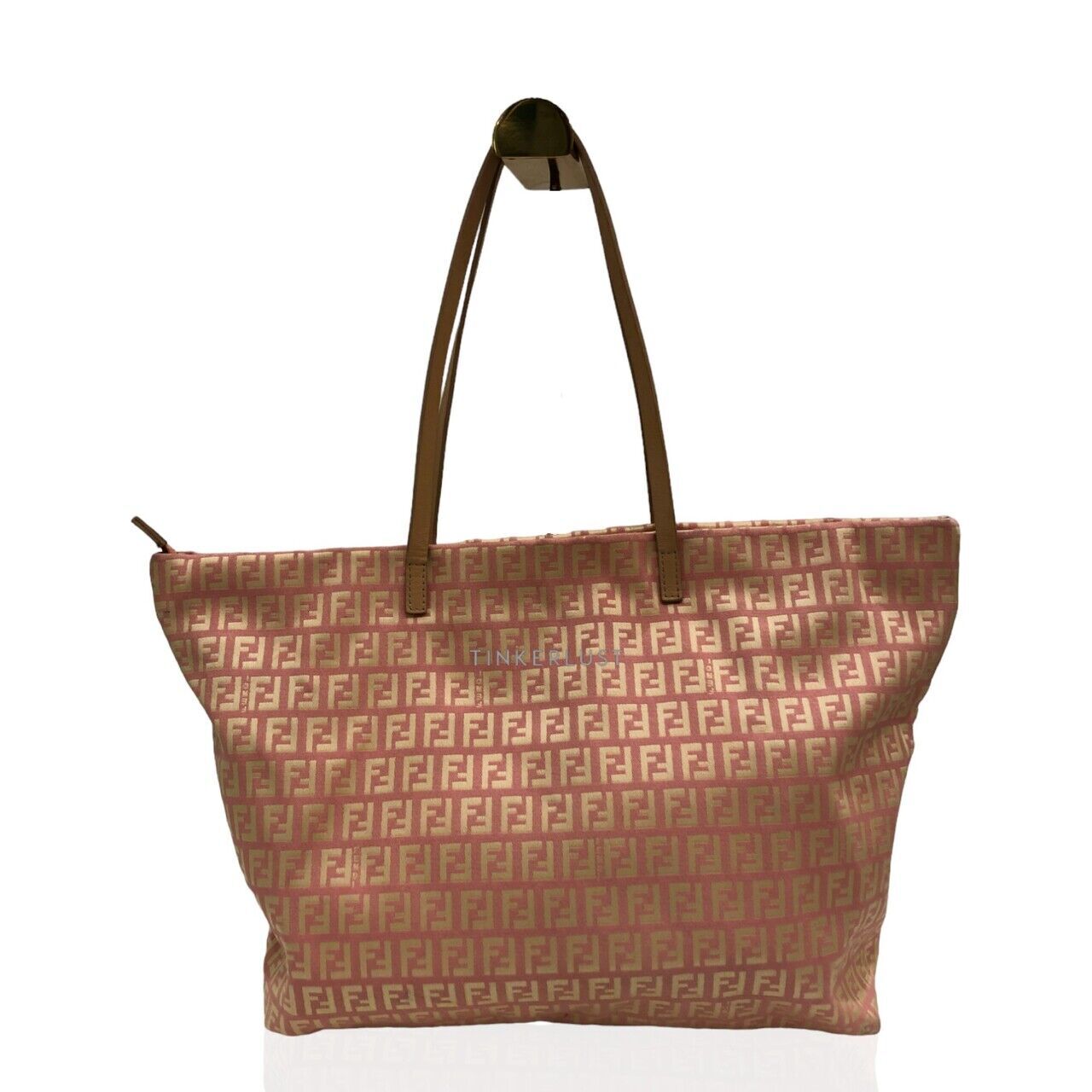 tas tote bag Fendi FF Canvas In Pink Tote Bag Tinkerlust